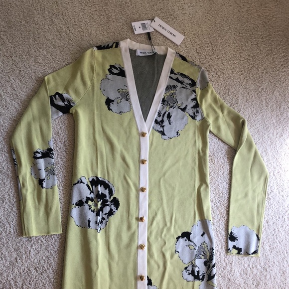 NWT Authentic Designer Prabal Gurung Floral knit knee length Dress - Picture 4 of 15